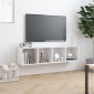 vidaXL Βιβλιοθήκη/Έπιπλο Τηλεόρασης Λευκό 143 x 30 x 36 εκ.