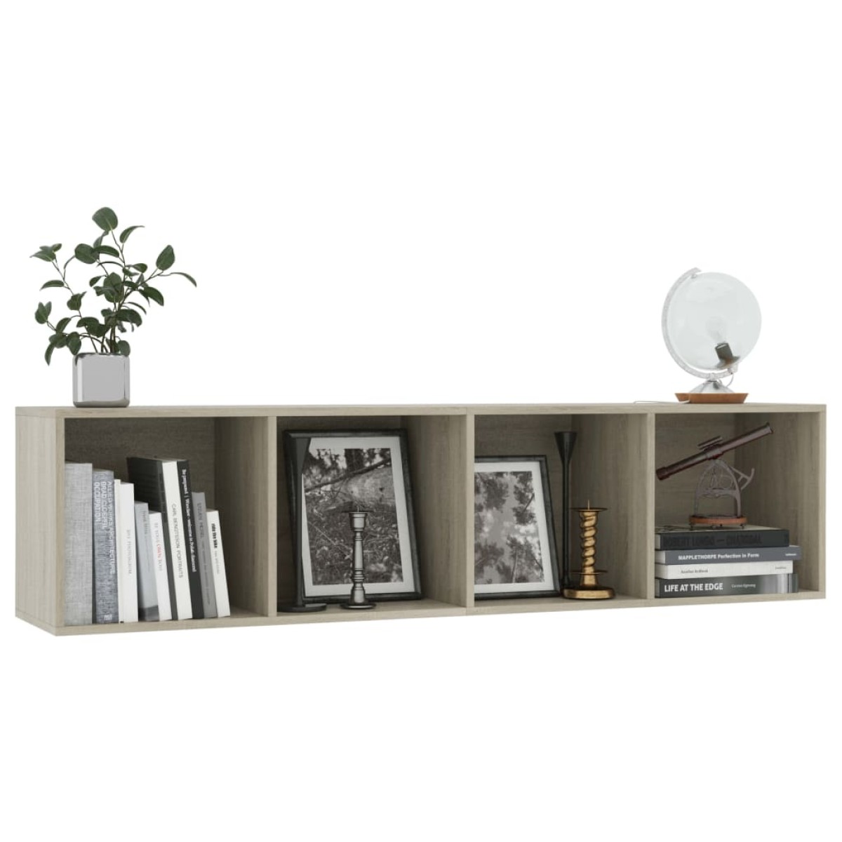 vidaXL Βιβλιοθήκη/Έπιπλο Τηλεόρασης Sonoma Δρυς 143 x 30 x 36 εκ.