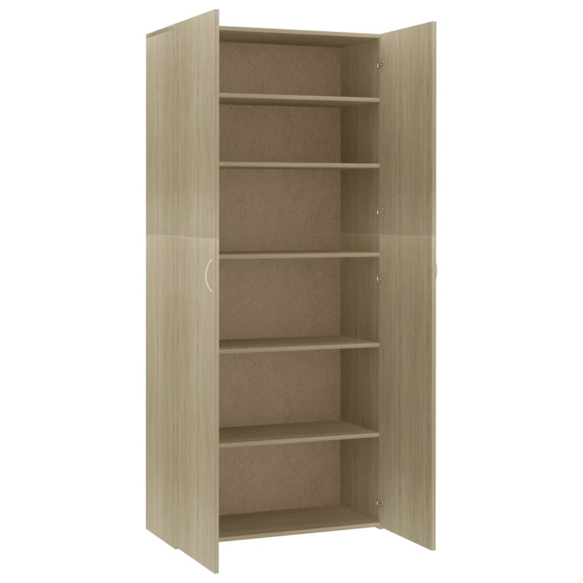 vidaXL Παπουτσοθήκη Sonoma Δρυς 80 x 35,5 x 180 εκ. από Μοριοσανίδα