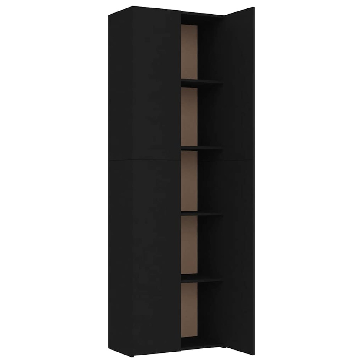 vidaXL Ντουλάπα Γραφείου Μαύρη 60 x 32 x 190 εκ. από Μοριοσανίδα