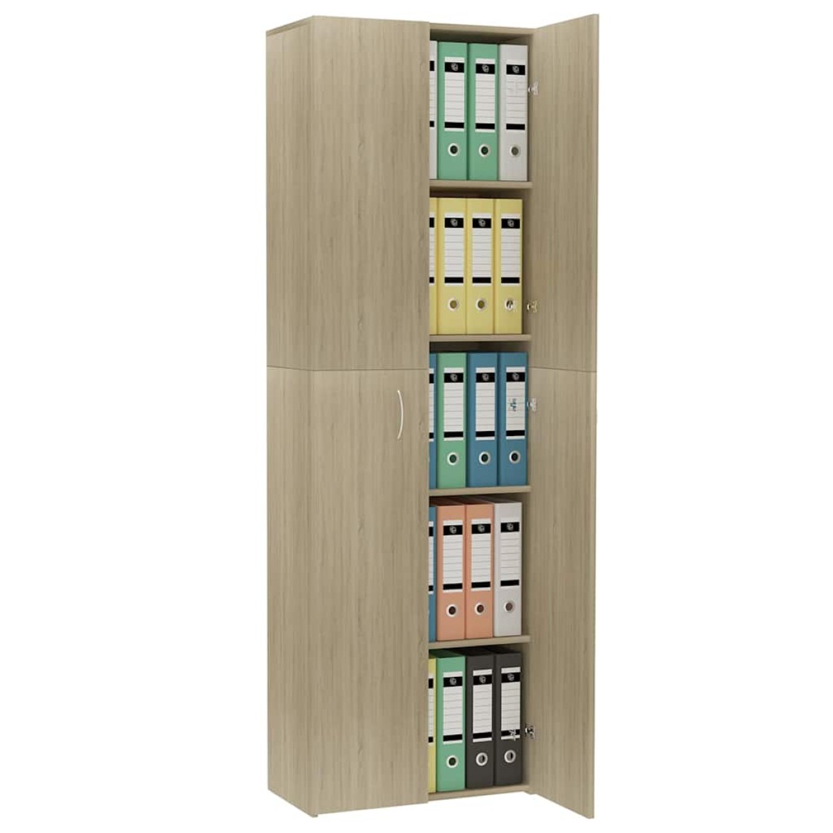 vidaXL Ντουλάπα Γραφείου Sonoma Δρυς 60 x 32 x 190 εκ. από Μοριοσανίδα