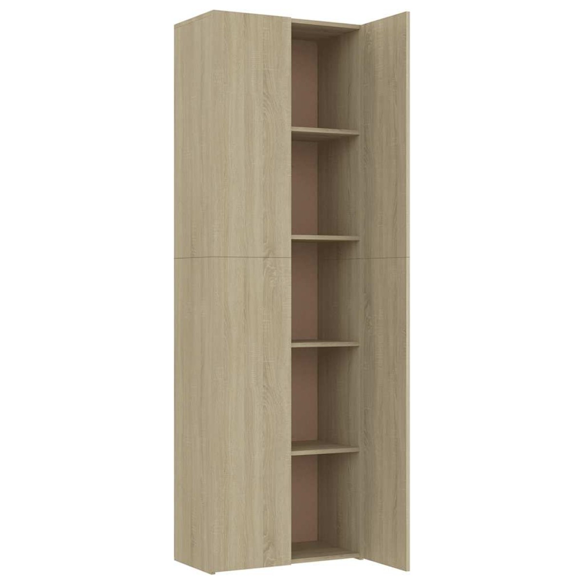 vidaXL Ντουλάπα Γραφείου Sonoma Δρυς 60 x 32 x 190 εκ. από Μοριοσανίδα