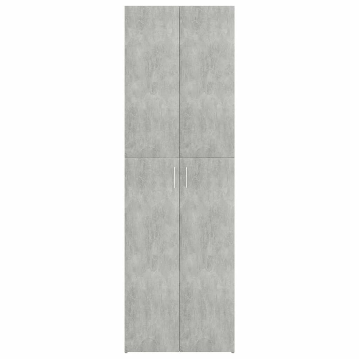 vidaXL Ντουλάπα Γραφείου Γκρι Σκυροδέματος 60x32x190 εκ. Μοριοσανίδα