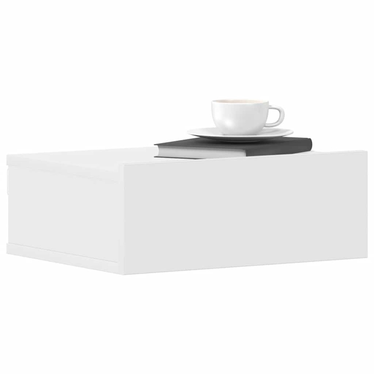 vidaXL Κομοδίνα Κρεμαστά 2 τεμ. Λευκά 40 x 30 x 15 εκ. από Μοριοσανίδα