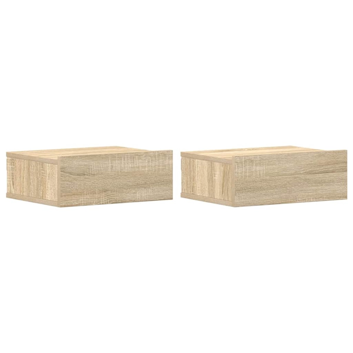 vidaXL Κομοδίνα Κρεμαστά 2 τεμ. Sonoma Δρυς 40x30x15 εκ. Μοριοσανίδα