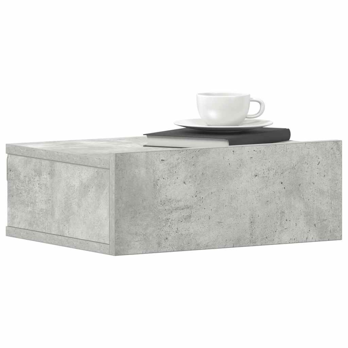 vidaXL Κομοδίνα Κρεμαστά 2 τεμ. Γκρι Σκυροδ. 40x30x15 εκ. Μοριοσανίδα
