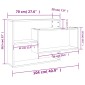 vidaXL Ραφιέρα Τοίχου Χρώμα Sonoma Δρυς 104x20x58,5 εκ. Μοριοσανίδα