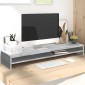 vidaXL Βάση Οθονών Γκρι του Σκυροδέματος 100x24x13 εκ. από Μοριοσανίδα