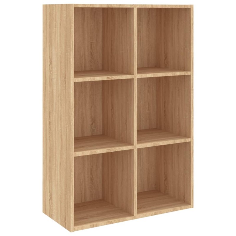 vidaXL Ραφιέρα / Βιβλιοθήκη Sonoma Δρυς 66x30x98 εκ. από Επεξ. Ξύλο