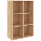 vidaXL Ραφιέρα / Βιβλιοθήκη Sonoma Δρυς 66x30x97,8 εκ. από Μοριοσανίδα