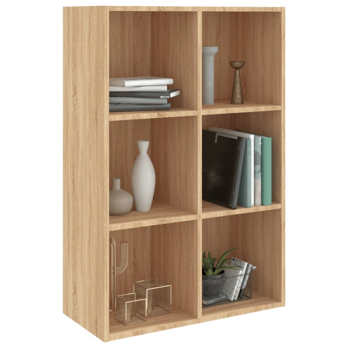 vidaXL Ραφιέρα / Βιβλιοθήκη Sonoma Δρυς 66x30x97,8 εκ. από Μοριοσανίδα