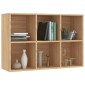 vidaXL Ραφιέρα / Βιβλιοθήκη Sonoma Δρυς 66x30x97,8 εκ. από Μοριοσανίδα