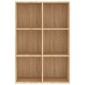 vidaXL Ραφιέρα / Βιβλιοθήκη Sonoma Δρυς 66x30x97,8 εκ. από Μοριοσανίδα