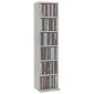 vidaXL Έπιπλο για CD Γκρι Σκυροδέματος 21x20x88 εκ. Επεξεργασμένο Ξύλο