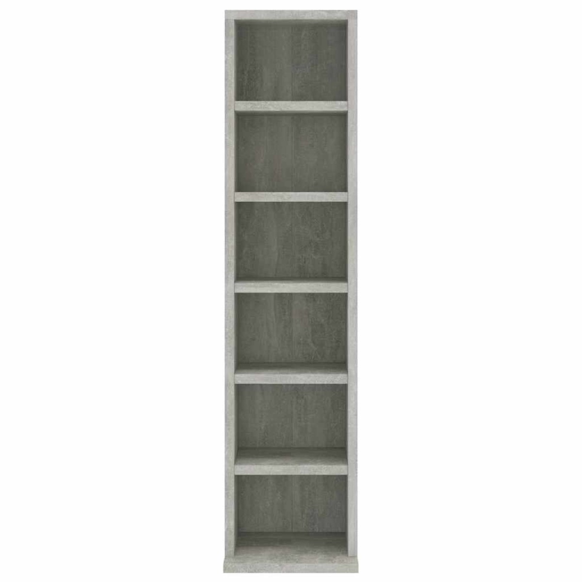 vidaXL Έπιπλο για CD Γκρι Σκυροδέματος 21x20x88 εκ. Επεξεργασμένο Ξύλο