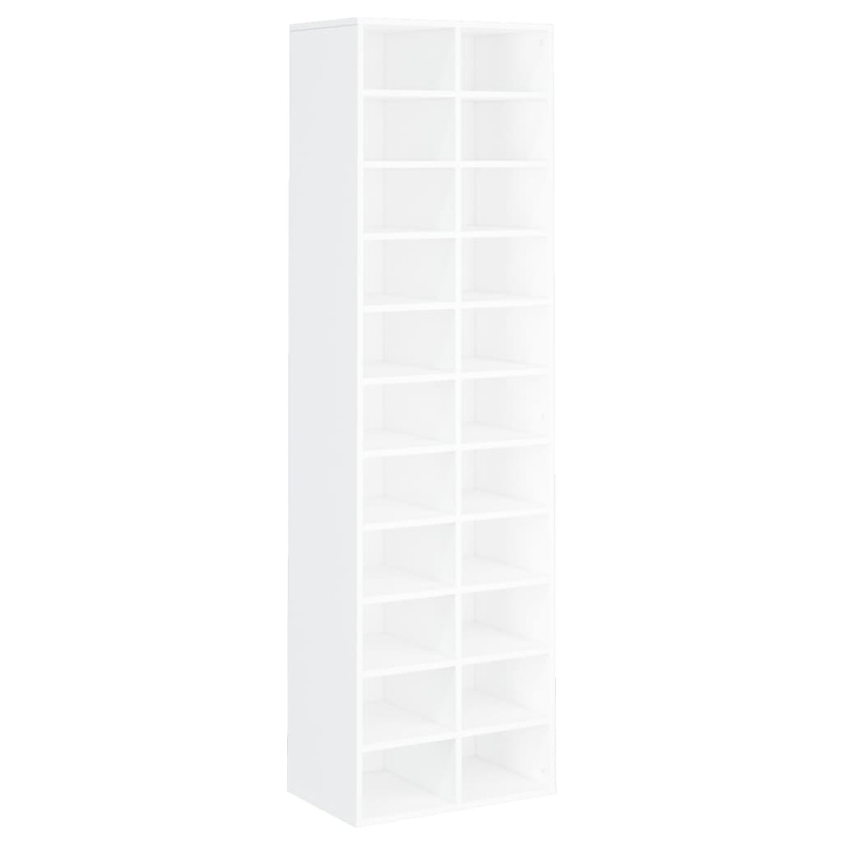 vidaXL Παπουτσοθήκη Λευκή 54 x 34 x 183 εκ. από Μοριοσανίδα