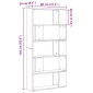 vidaXL Βιβλιοθήκη 80 x 24 x 159 εκ Επεξεργασμένο Ξύλο Παλιό ξύλο