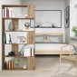 vidaXL Βιβλιοθήκη 80 x 24 x 159 εκ Επεξεργασμένο Ξύλο Artisan Oak
