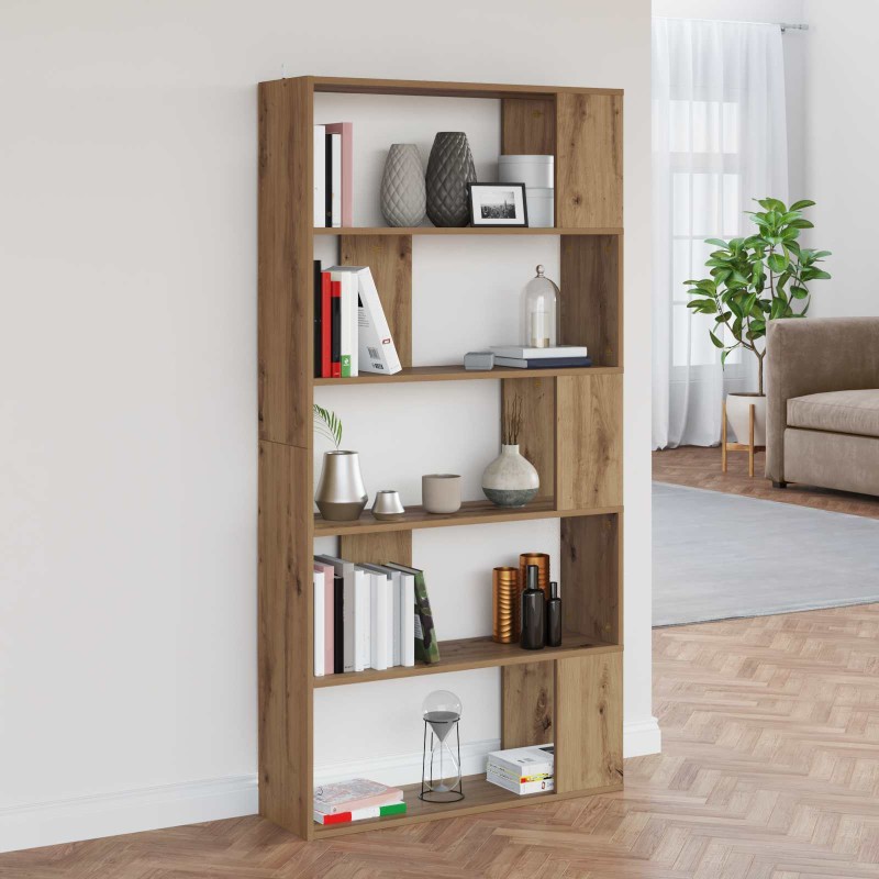 vidaXL Βιβλιοθήκη 80 x 24 x 159 εκ Επεξεργασμένο Ξύλο Artisan Oak