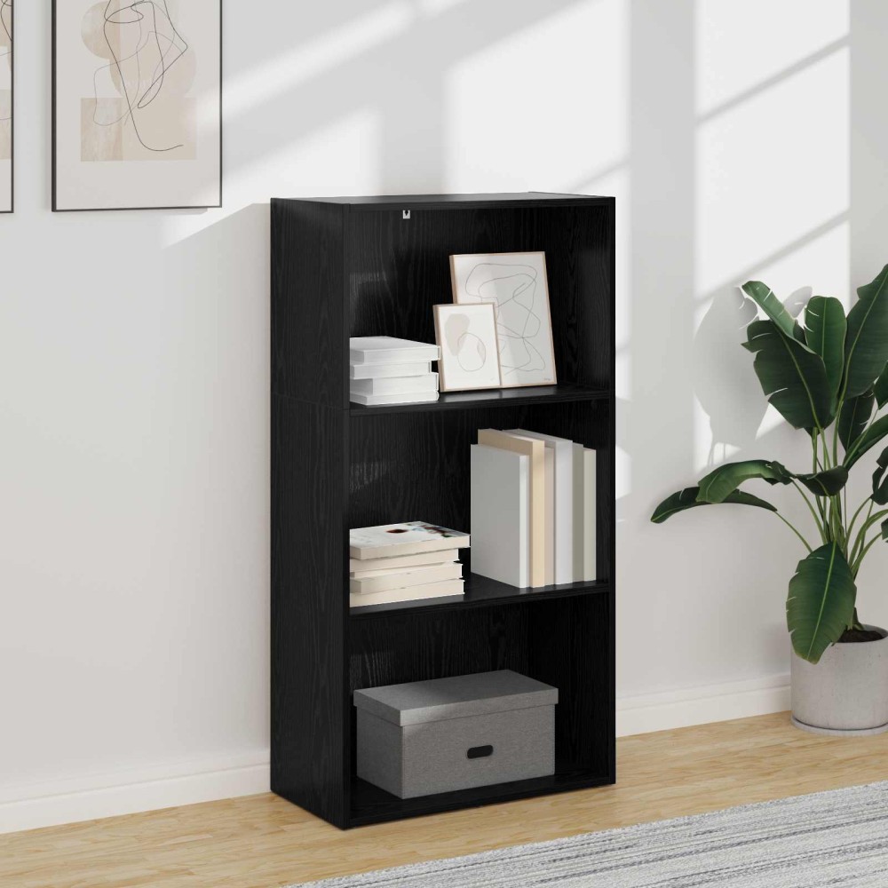 vidaXL Ράφι Βιβλίων 60 x 30 x 114 εκ Επεξεργασμένο Ξύλο Μαύρη Οξυά