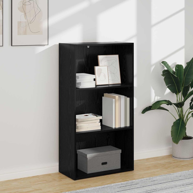 vidaXL Ράφι Βιβλίων 60 x 30 x 114 εκ Επεξεργασμένο Ξύλο Μαύρη Οξυά