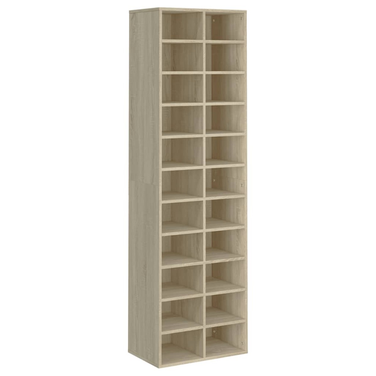 vidaXL Παπουτσοθήκη Sonoma Δρυς 54 x 34 x 183 εκ. από Μοριοσανίδα