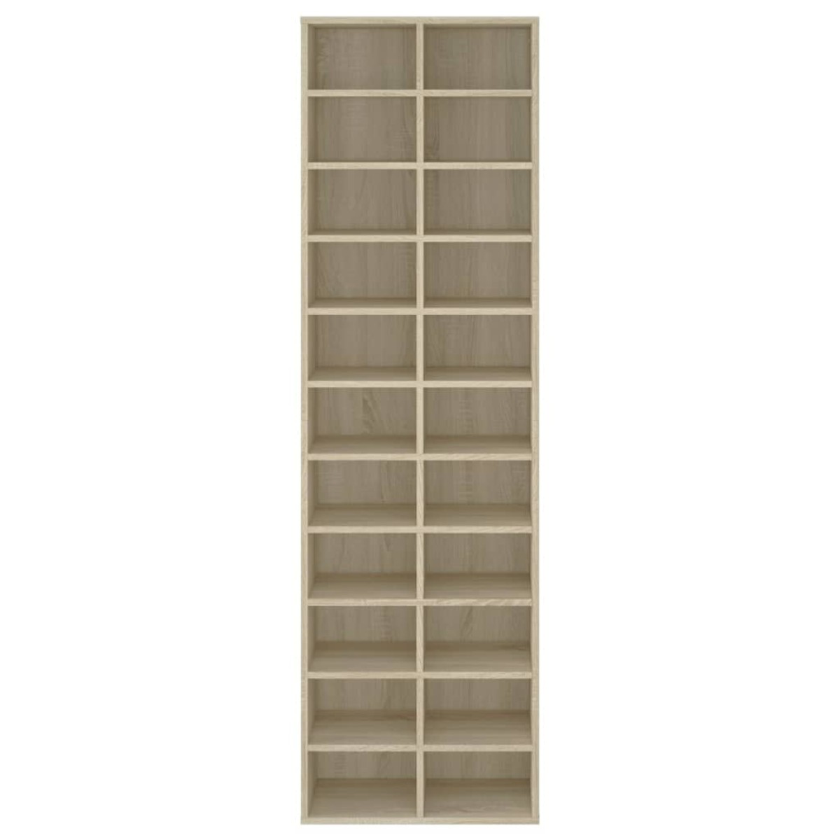 vidaXL Παπουτσοθήκη Sonoma Δρυς 54 x 34 x 183 εκ. από Μοριοσανίδα