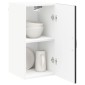 vidaXL Πάνελ πλυντηρίου πιάτων Kalmar Μαύρη Οξυά 30 x 31 x 60 εκ