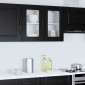 vidaXL Πάνελ πλυντηρίου πιάτων Kalmar Μαύρη Οξυά 80 x 31 x 60 εκ