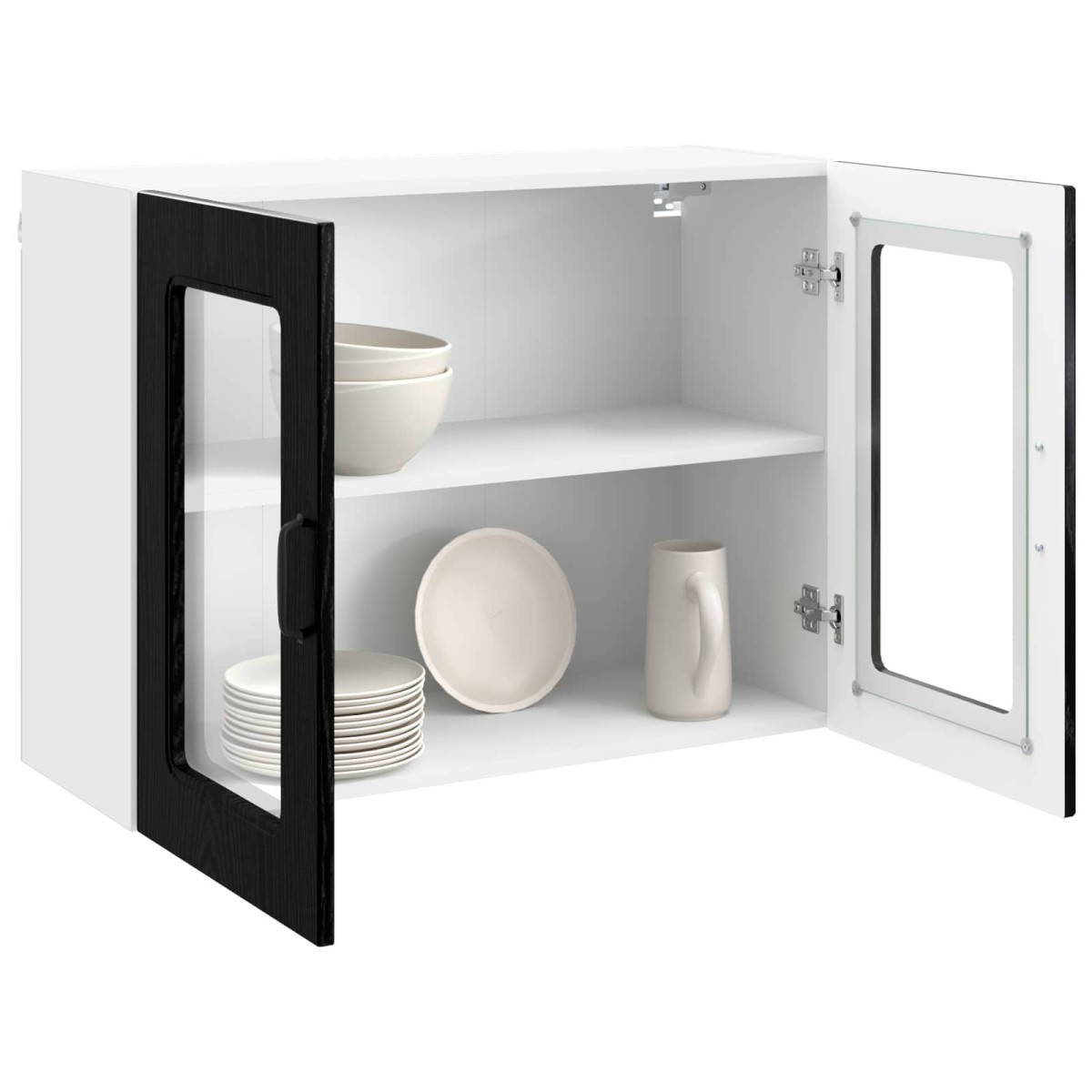 vidaXL Πάνελ πλυντηρίου πιάτων Kalmar Μαύρη Οξυά 80 x 31 x 60 εκ