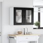 vidaXL Πάνελ πλυντηρίου πιάτων Kalmar Μαύρη Οξυά 80 x 31 x 60 εκ
