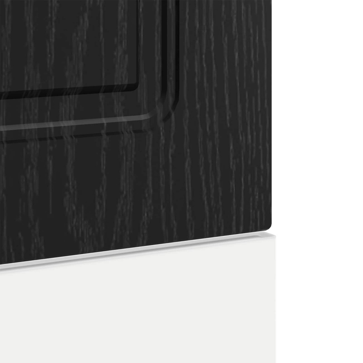 vidaXL Πάνελ πλυντηρίου πιάτων Kalmar Μαύρη Οξυά 45 x 1,5 x 57 εκ