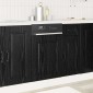 vidaXL Πάνελ πλυντηρίου πιάτων Kalmar Μαύρη Οξυά 45 x 1,5 x 57 εκ