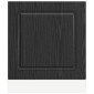 vidaXL Πάνελ πλυντηρίου πιάτων Kalmar Μαύρη Οξυά 60 x 1,5 x 57 εκ