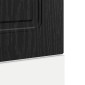vidaXL Πάνελ πλυντηρίου πιάτων Kalmar Μαύρη Οξυά 60 x 1,5 x 57 εκ