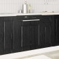 vidaXL Πάνελ πλυντηρίου πιάτων Kalmar Μαύρη Οξυά 60 x 1,5 x 57 εκ
