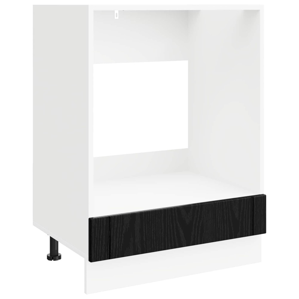 vidaXL Ντουλάπι φούρνου LUCCA Μαύρη Δρυς 60 x 46 x 81,5 εκ