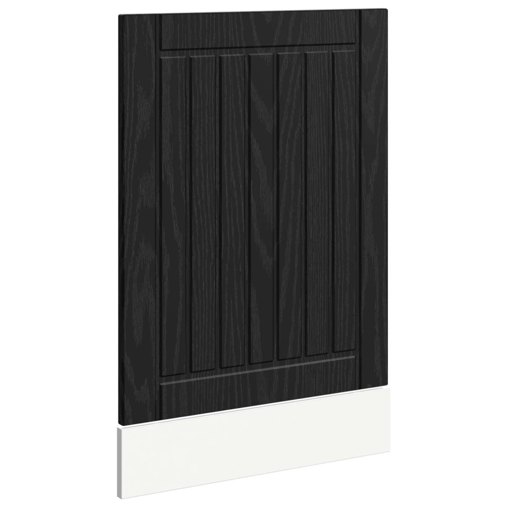 vidaXL Πάνελ πλυντηρίου πιάτων LUCCA Μαύρη Δρυς 45 x 1,5 x 57 εκ