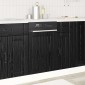 vidaXL Πάνελ πλυντηρίου πιάτων LUCCA Μαύρη Δρυς 45 x 1,5 x 57 εκ