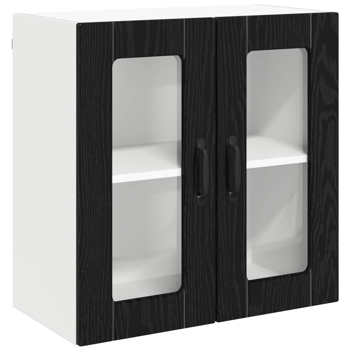 vidaXL Ραφιέρα τοίχου LUCCA Μαύρη Δρυς 60 x 31 x 60 εκ.