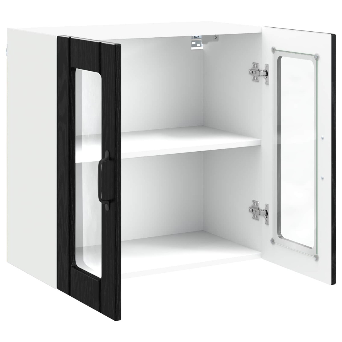 vidaXL Ραφιέρα τοίχου LUCCA Μαύρη Δρυς 60 x 31 x 60 εκ.
