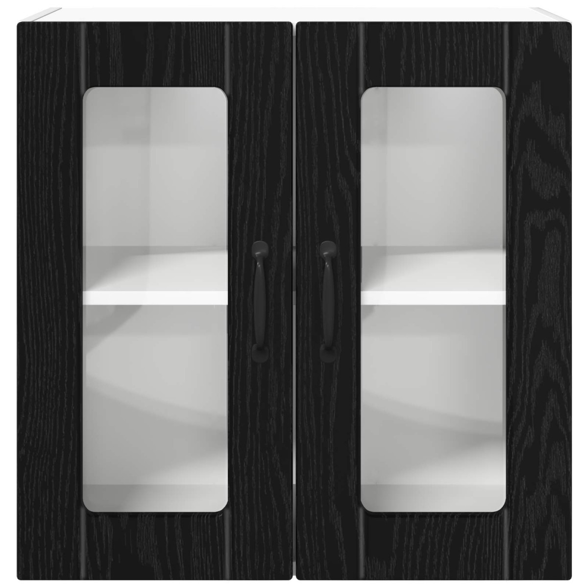 vidaXL Ραφιέρα τοίχου LUCCA Μαύρη Δρυς 60 x 31 x 60 εκ.