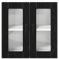 vidaXL Ραφιέρα τοίχου LUCCA Μαύρη Δρυς 60 x 31 x 60 εκ.