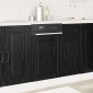 vidaXL Πάνελ πλυντηρίου πιάτων PORTO Μαύρη Οξυά 45 x 1,5 x 57 εκ