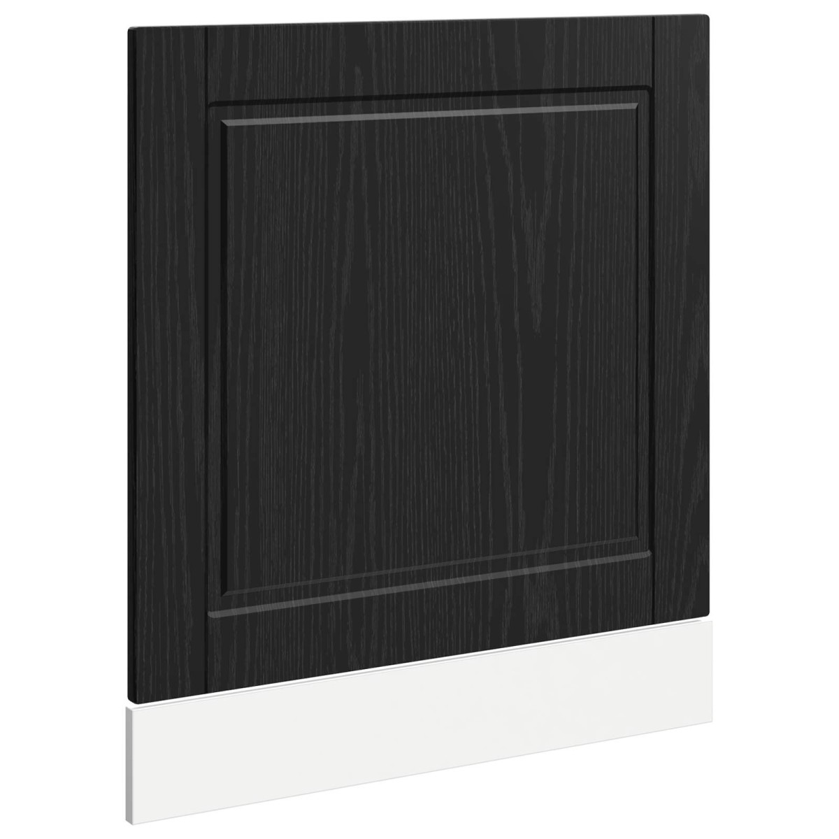vidaXL Πάνελ πλυντηρίου πιάτων PORTO Μαύρη Οξυά 60 x 1,5 x 57 εκ