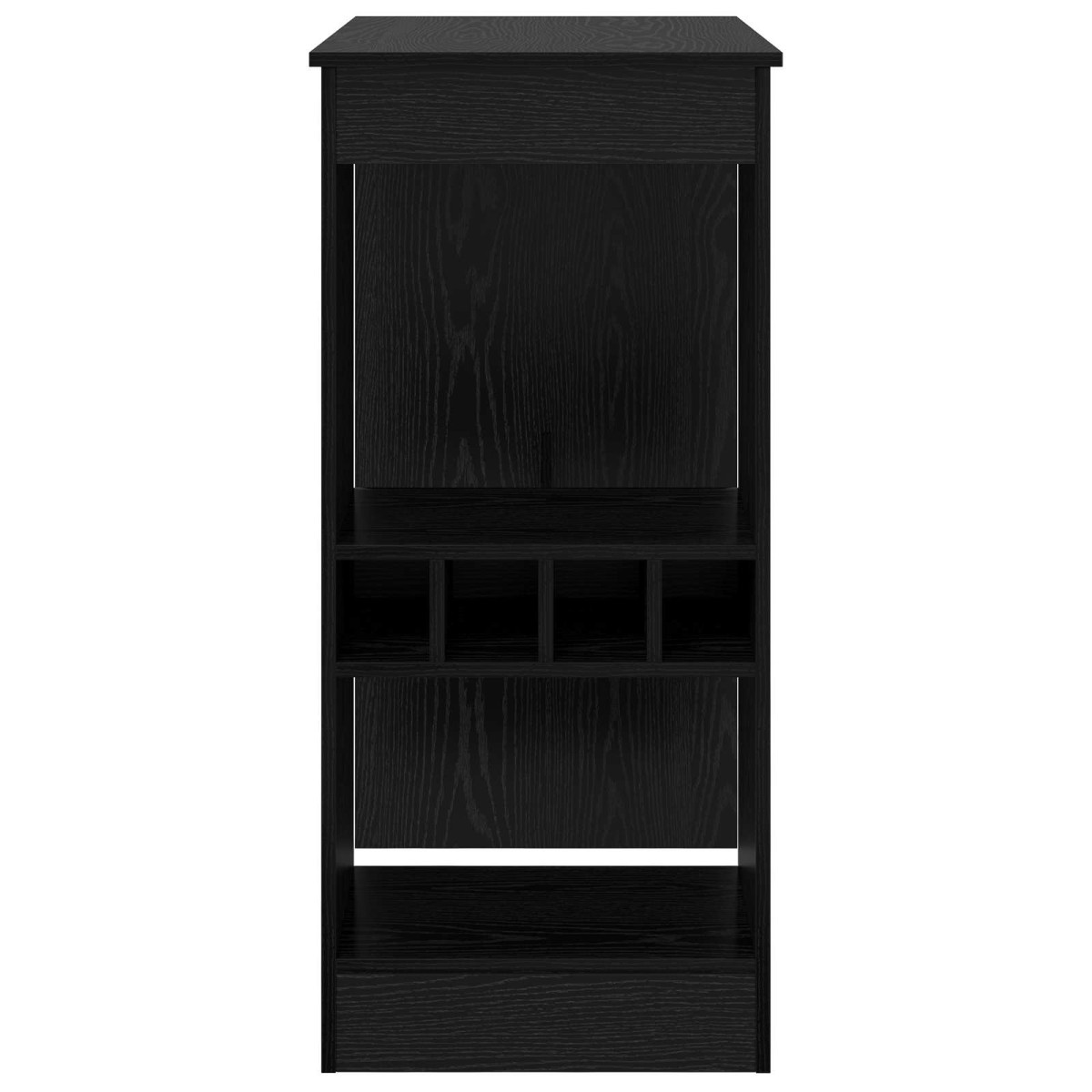 vidaXL Τραπέζι μπαρ 90 x 47.5 x 103.5 εκ Επεξεργασμένο Ξύλο Μαύρη Οξυά