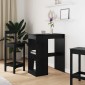 vidaXL Τραπέζι μπαρ 90 x 47.5 x 103.5 εκ Επεξεργασμένο Ξύλο Μαύρη Οξυά