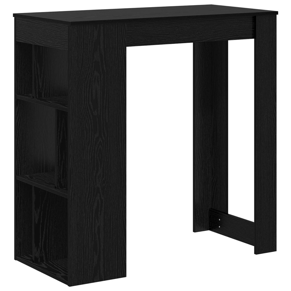 vidaXL Τραπέζι μπαρ 102 x 50 x 103,5 εκ. Επεξεργασμένο Ξύλο Μαύρη Οξυά