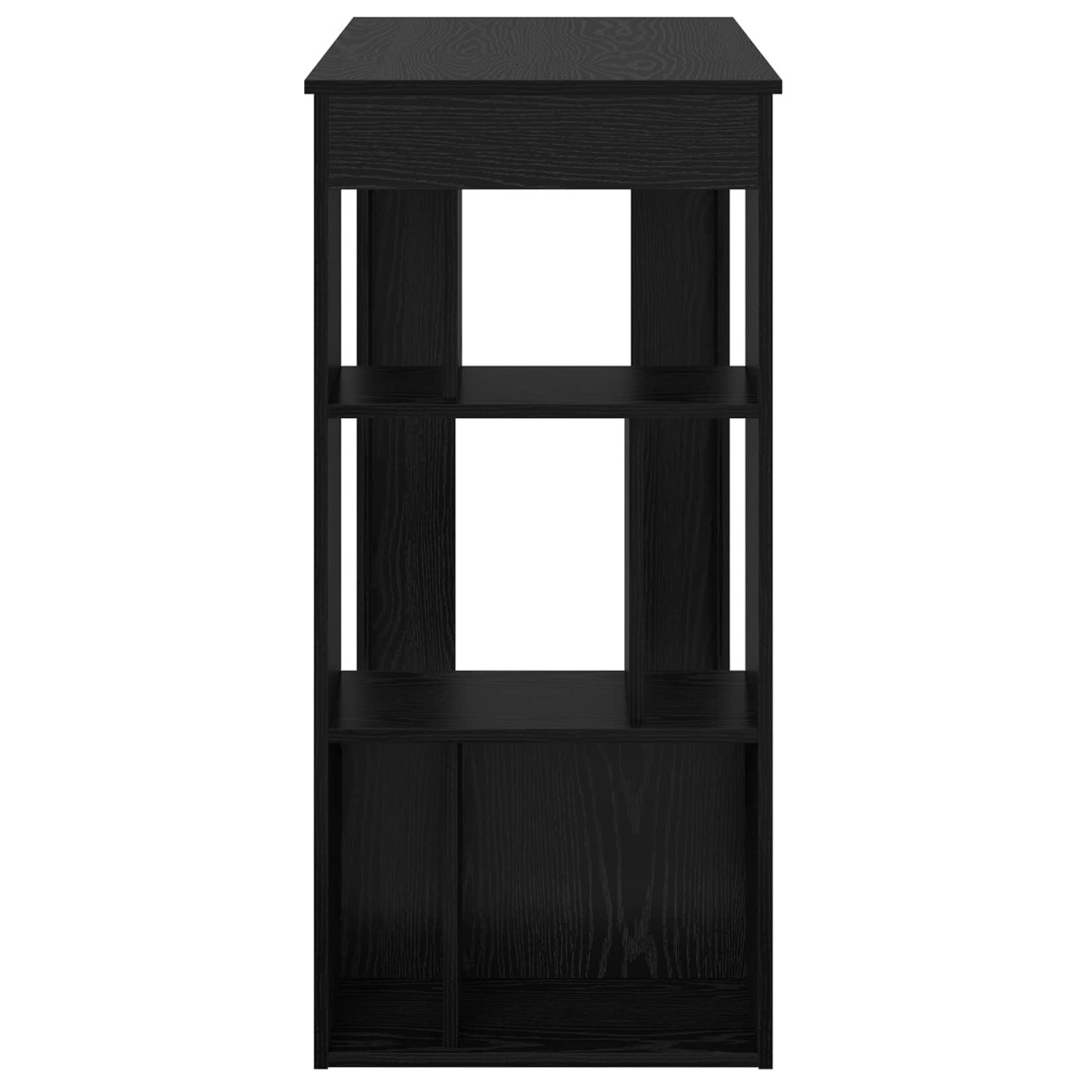 vidaXL Τραπέζι μπαρ 102 x 50 x 103,5 εκ. Επεξεργασμένο Ξύλο Μαύρη Οξυά