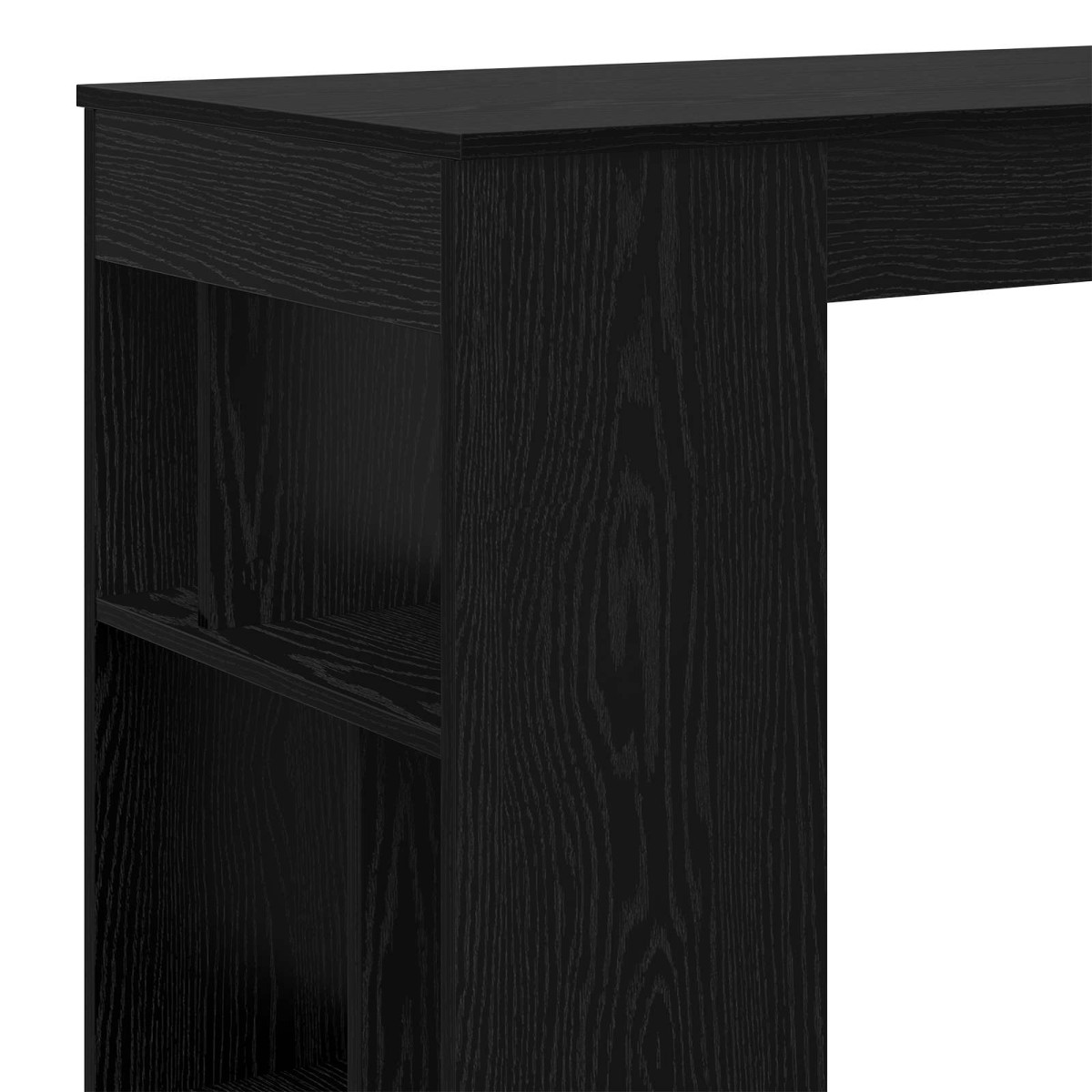 vidaXL Τραπέζι μπαρ 102 x 50 x 103,5 εκ. Επεξεργασμένο Ξύλο Μαύρη Οξυά
